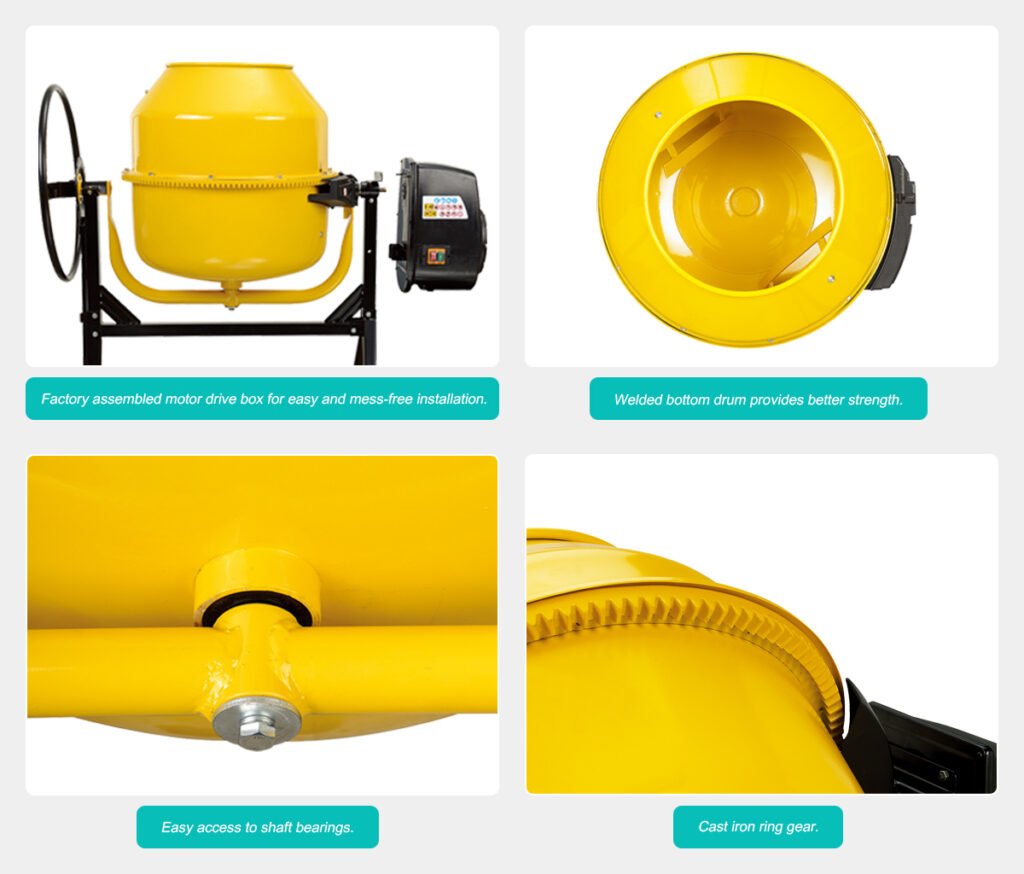 180L portable concrete mixer
