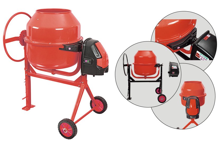 What features TRADE PEAK best portable concrete mixer. 2 CONCRETE MIXER