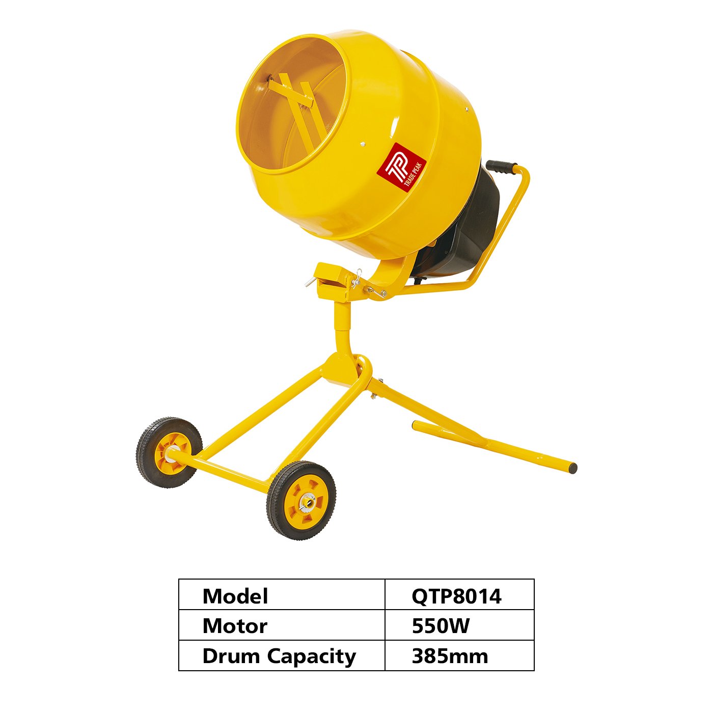 Approved 2 wheels QTP9014 appealing 160L concrete mixer 5 160L Concrete Mixer