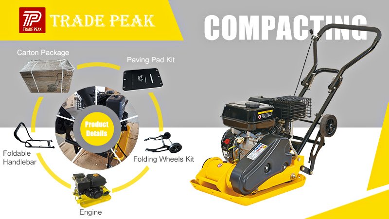 How to use a Strong Medium Vibrating Wacker Plate 1 medium vibrating wacker plate operation process is ready for your checking.