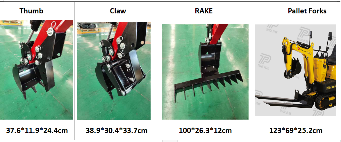 CE & EPA Certification 0.6 Ton Hydraulic Rubber Crawler Mini Digger Excavators Micro Crawler Excavators