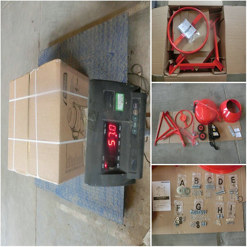 concrete mixer packing